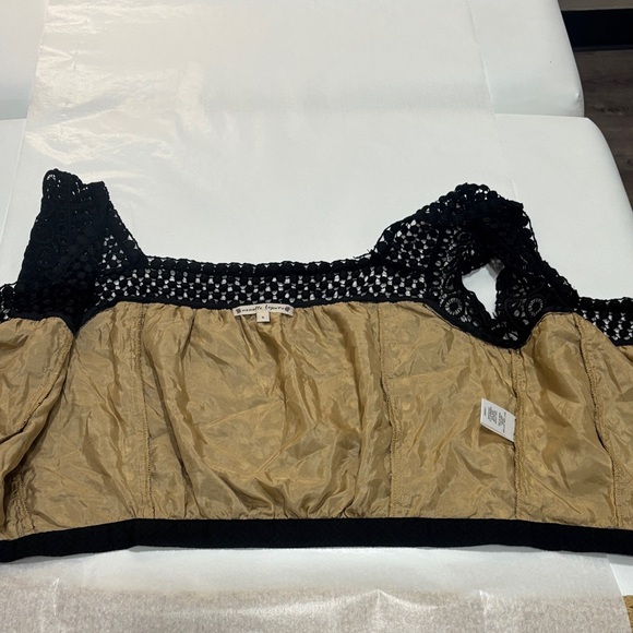 Nanette Lepore Black Crochet & Eyelet Crop Top - Picture 5 of 16